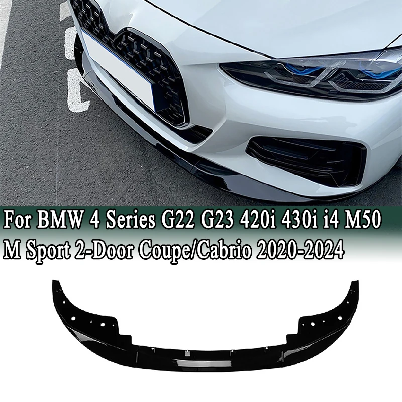 

Для BMW 4 серии G22 G23 420i 430i i4 M50 M Sport 2-дверный купе/Cabrio 2020-2024 Защитный кожух переднего бампера и брызг для губ