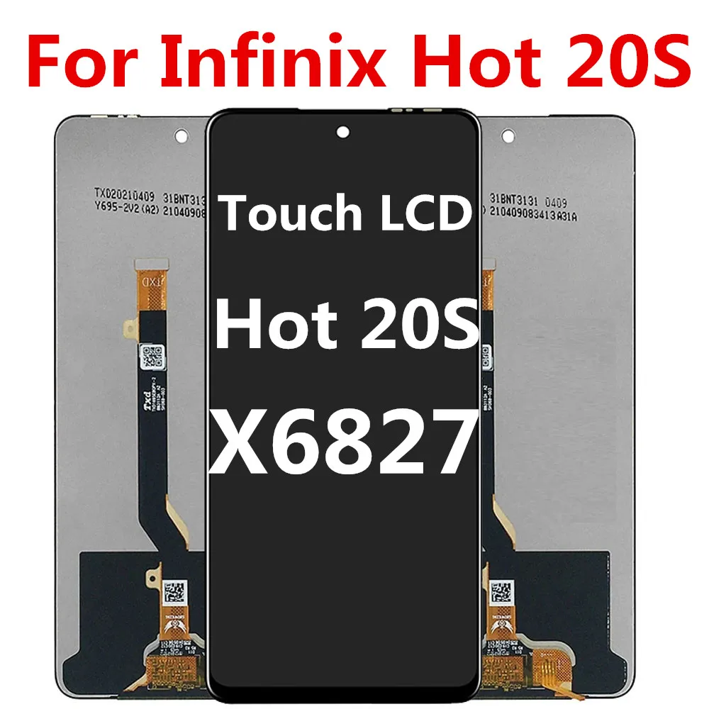 Original 6.78'' For Infinix Hot 20S Hot20S X6827 LCD Display Touch Screen Digitizer Assembly