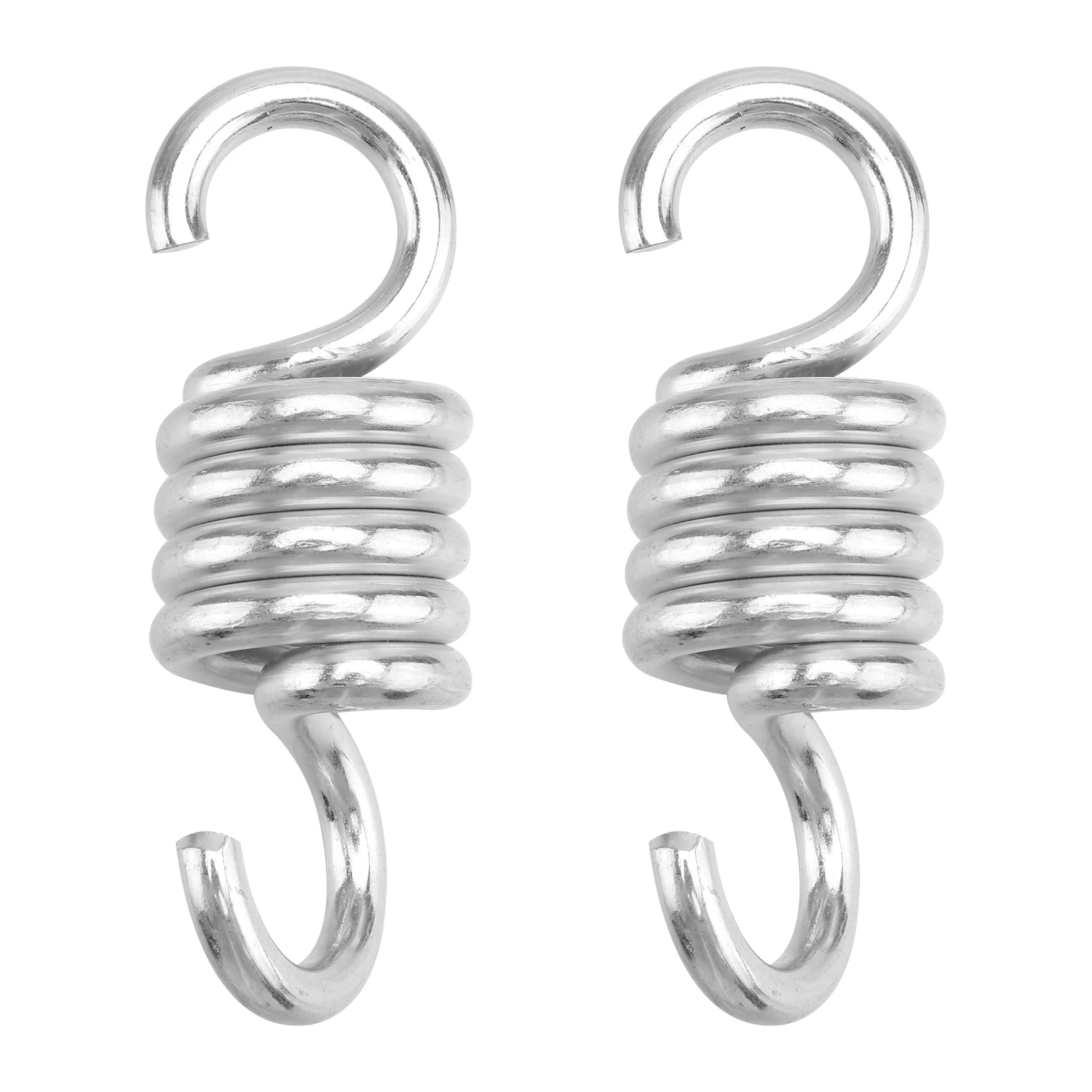 2PCS Hammock Hooks Chair Hanging Porch Swing Spring Hooks Heavy Duty Stainless Steel Hammock Swing Dual Swivel Hooks (6.7mm)