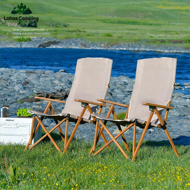 

Lohascamping 4-speed Angle Adjustable Backrest Camping Relax Chair aluminum alloy folding Relax chair outdoor lounge Bench Chair