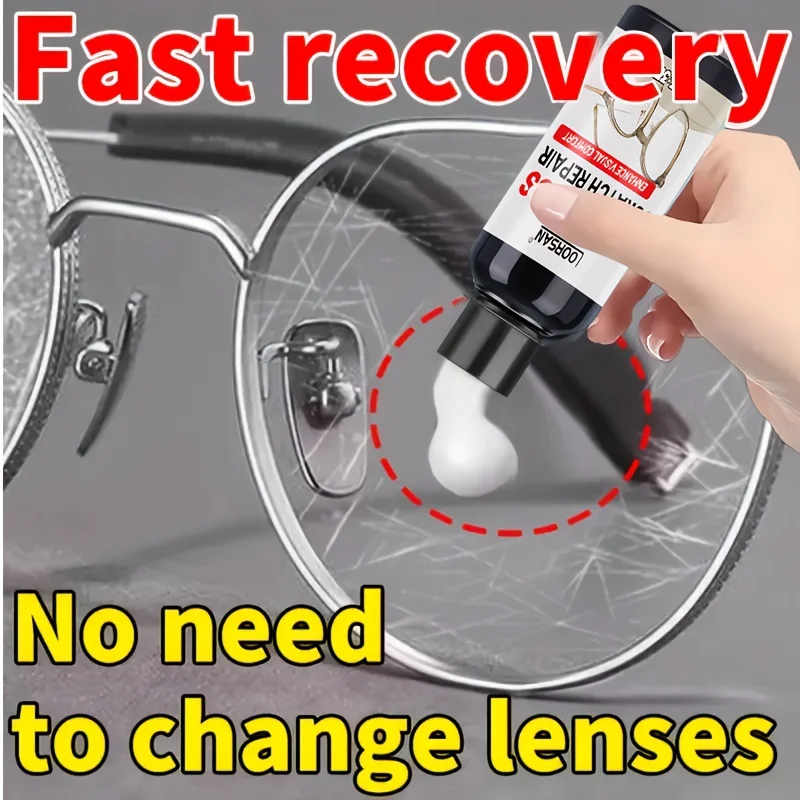معجون إصلاح خدش النظارات، مناسب للعدسات الزجاجية والإطارات المعدنية، سهل الاستخدام، تركيبة فعالة، تغليف مريح #1