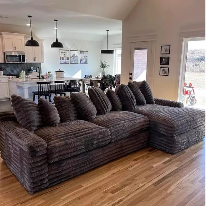 Sofá de compresión Kehui Sofá de compresión de esponja de salón doble Matra sellado completo