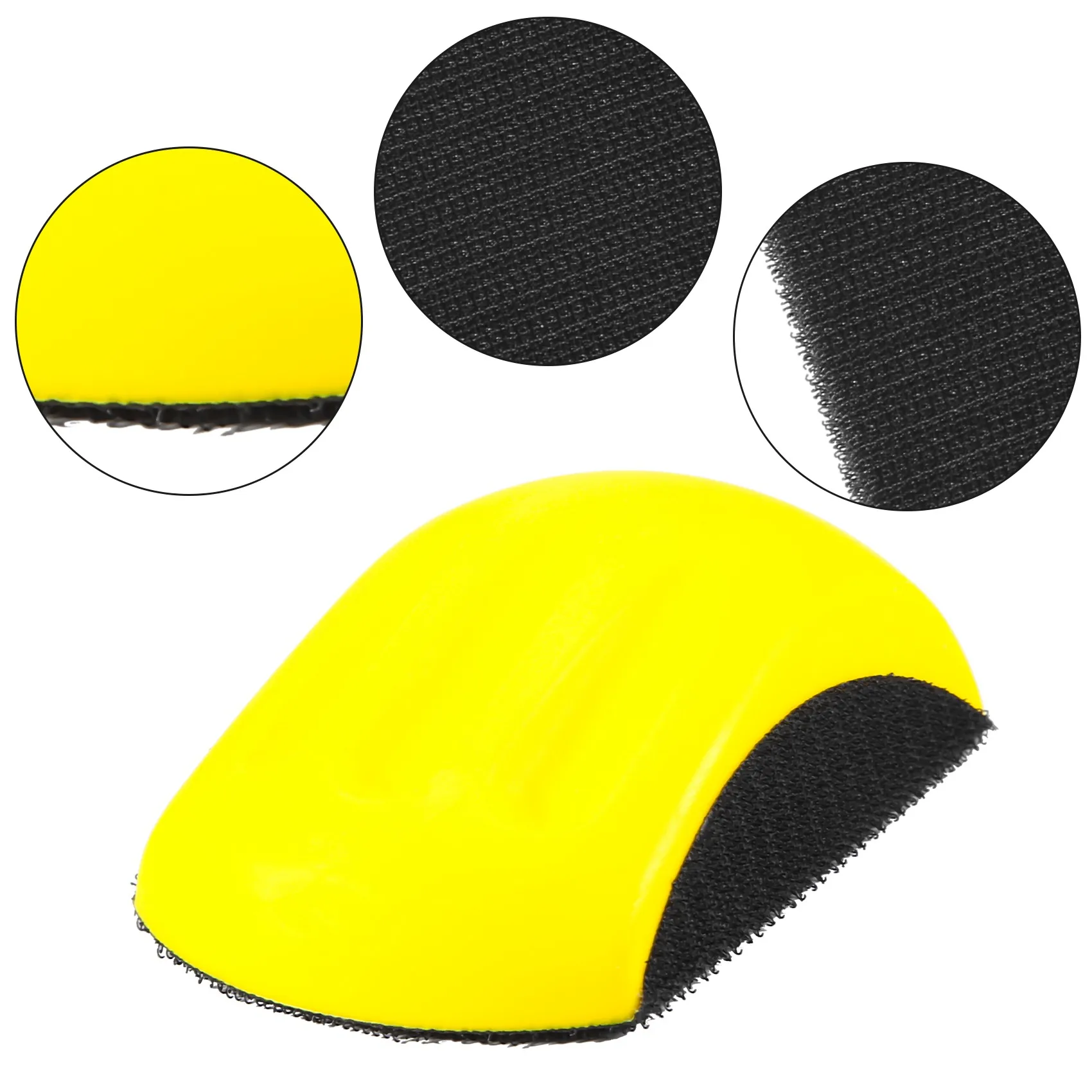 5 Inch Hand Sanding Block For Hook & Loop Sandpaper Hand Pad Polishing Pad Abrasive Tools