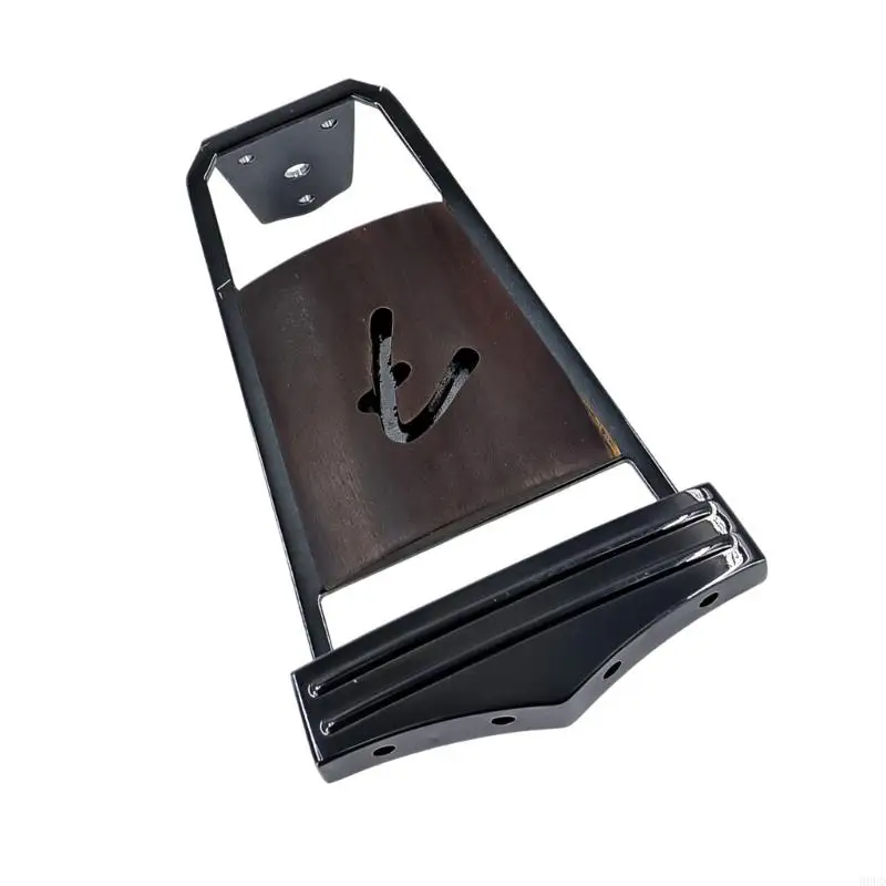 4 Saiten E-Gitarre Bass Trapez Saitenhalter Brücke Palisander Inlay Archtop Gitarre Saitenhalter Einfach zu installieren – Detail 8