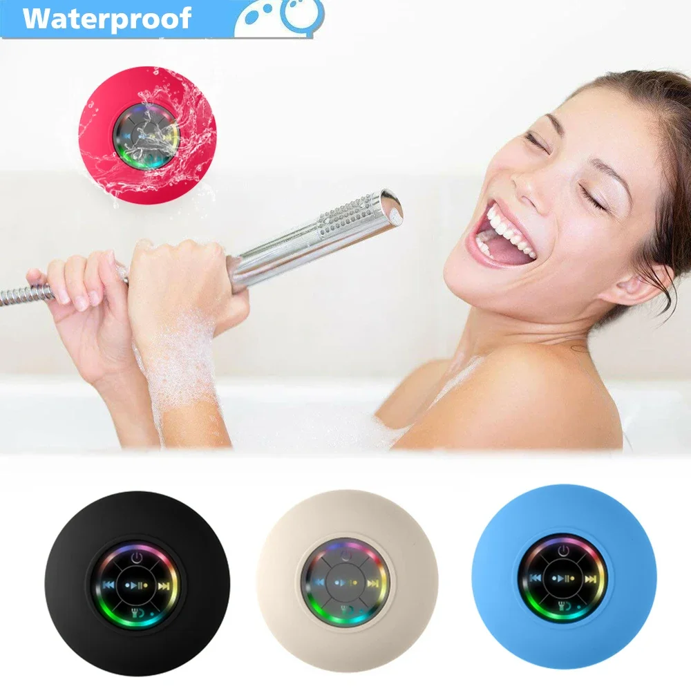 New Bathroom waterproof wireless Bluetooth speaker large suction cup mini portable speaker outdoor sports stereo speaker