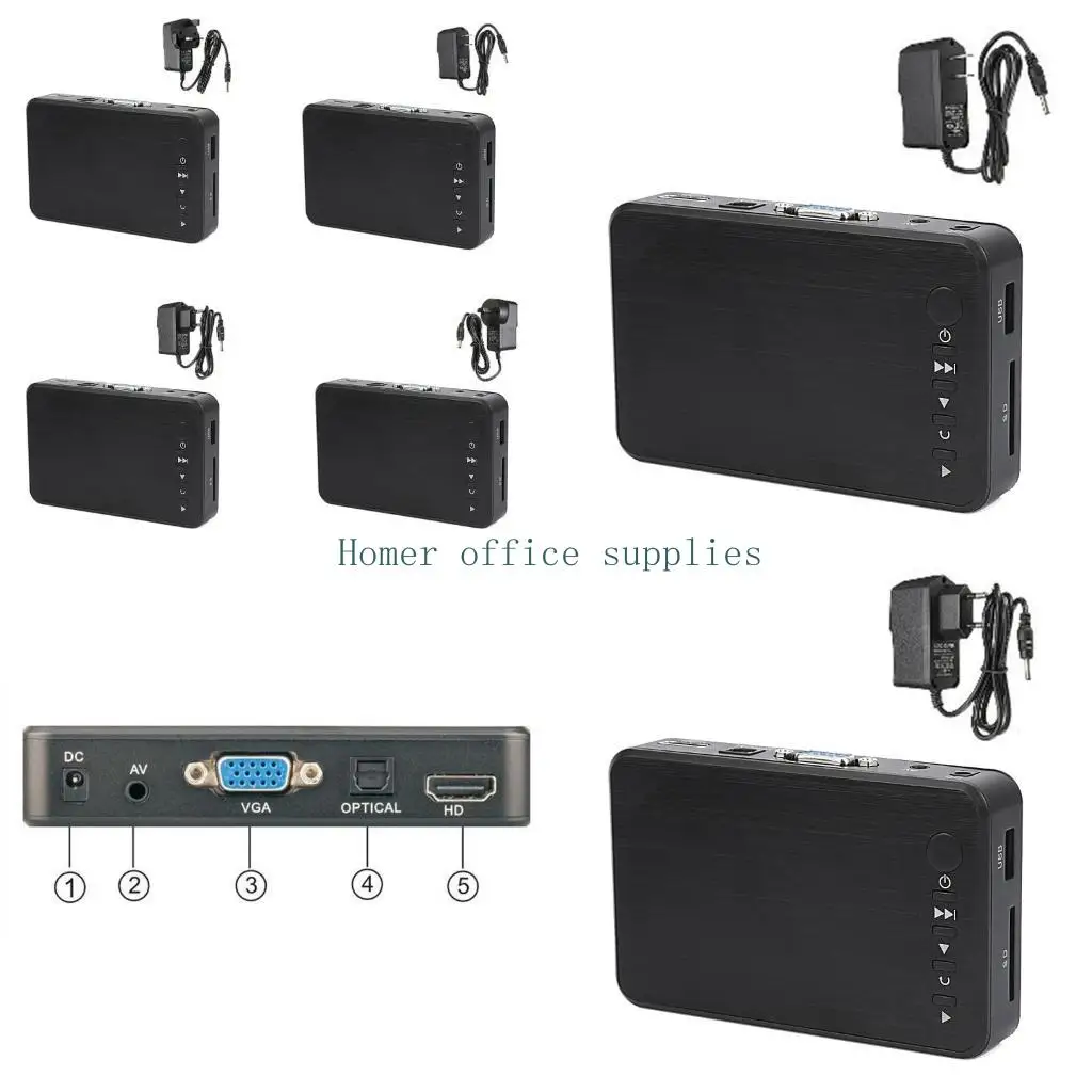 

K43B Functional Media Player Read USB Drive card for RMVB/ MKV with Remote Control