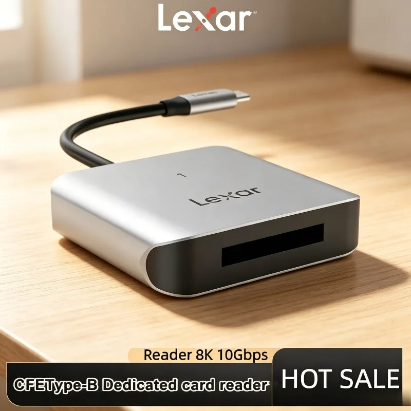 lexar純正510u-cfexpress-type-bカードリーダー-usb-32-gen-2-type-cインターフェース-8k-10gbpsメモリカードリーダー-cfeカードリーダー