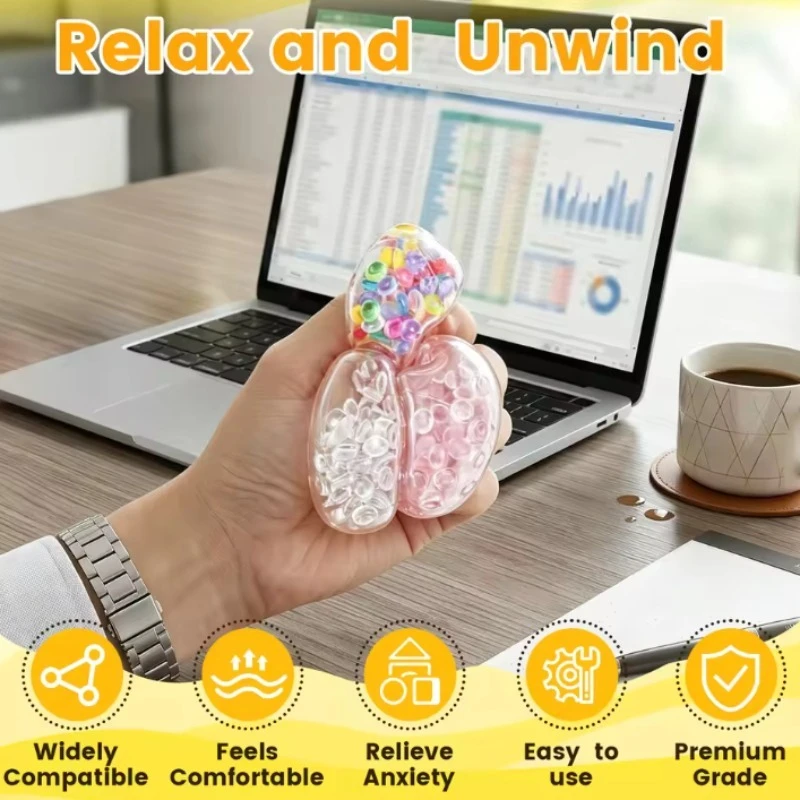 DIY Stress Ball Kit Make Your Own Stress Toy Blank Pressure Ball Skin DIY Kit With Expander Tool For Adults Beginner