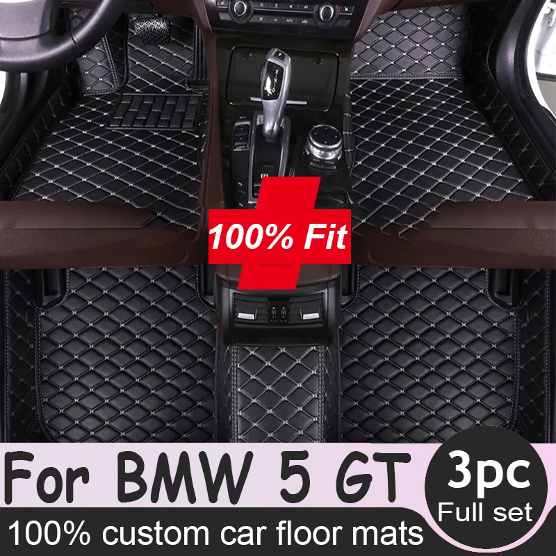 

Car floor mats for BMW 5 GT F07 535i 528i（Five seats）2014 2015 2016 2017 Auto Pads Automobile Carpet Cover Interior Accessories