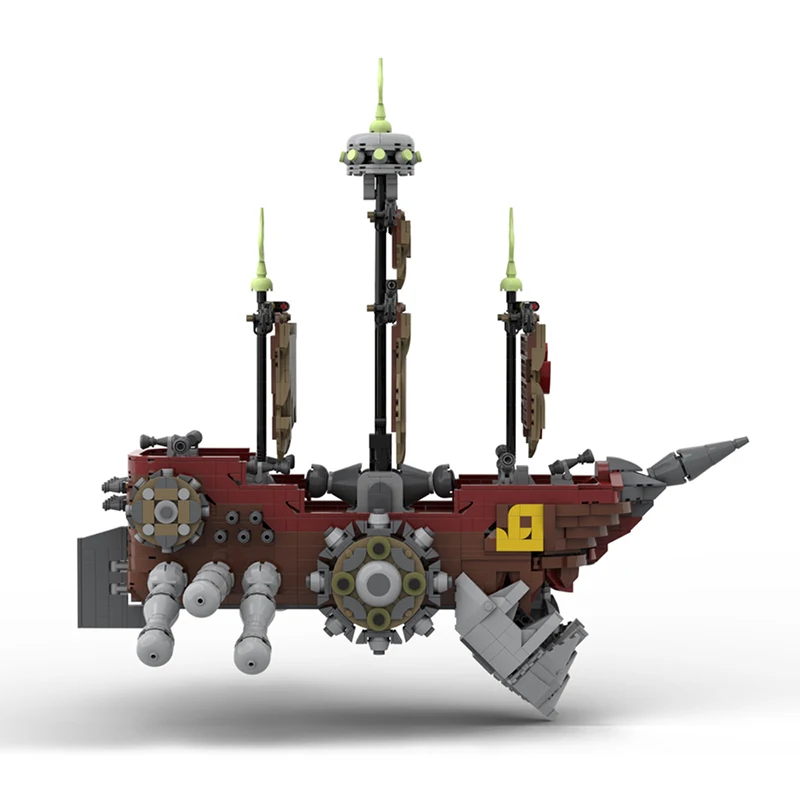 Bricklink Ideas Game MOC Kingdom Pirate Ship Gummi Heartless Ghost Boat Sets Building Blocks Kid Toys Christmas Gift - view 3