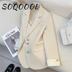 2024 New Women's Suit Coat Elegant Sports Casual Blazer Korean Fashion Luxury Jacket Spring Autumn Solid Color Ladies Clothing