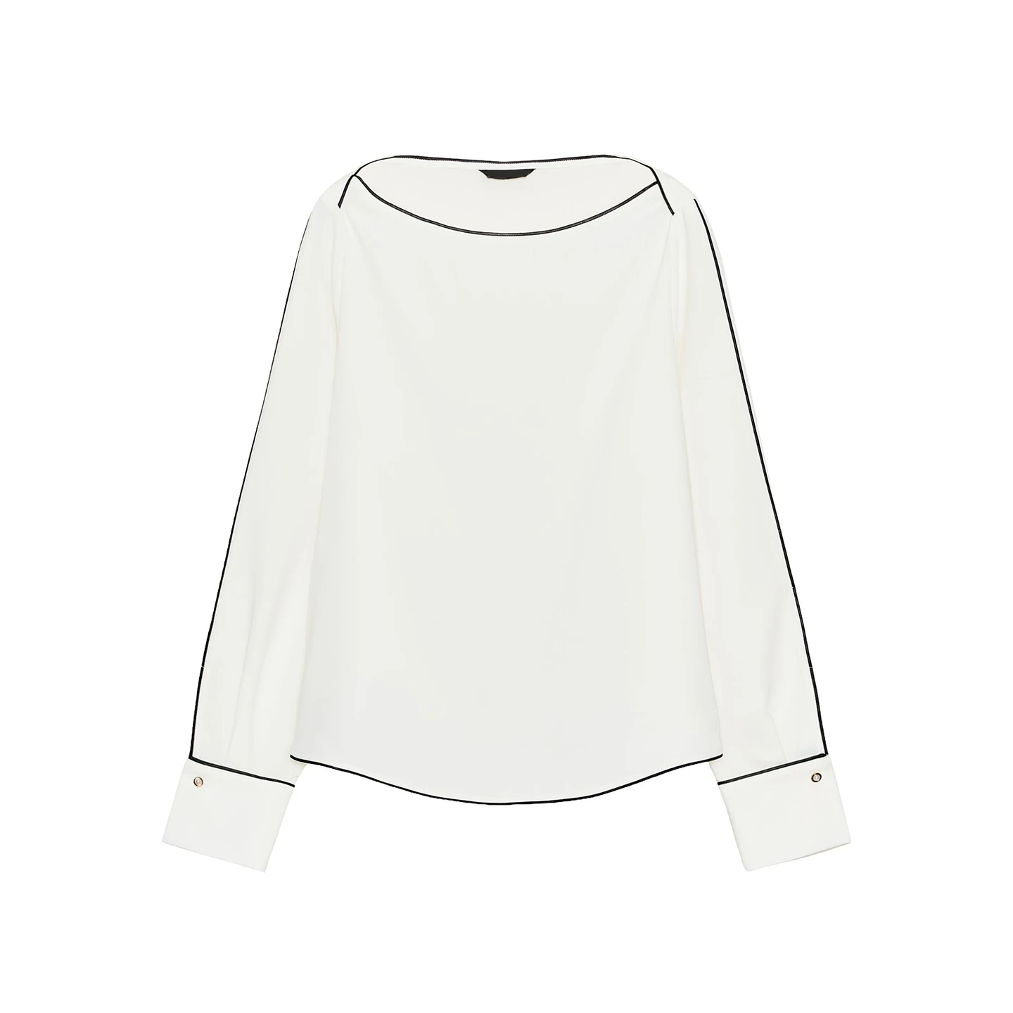 Z Dames Faion Casual irt 2025, nieuwe Sle Color Blo Design Long Sve round Ne Regular Fit herfstseizoen