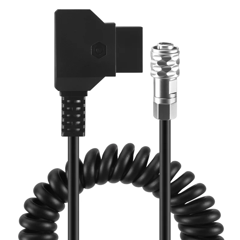 AED5-D-Tap To BMPCC 4K 2 Pin Locking Power Cable For Blackmagic Pocket Cinema Camera 4K For Sony V Mount Battery