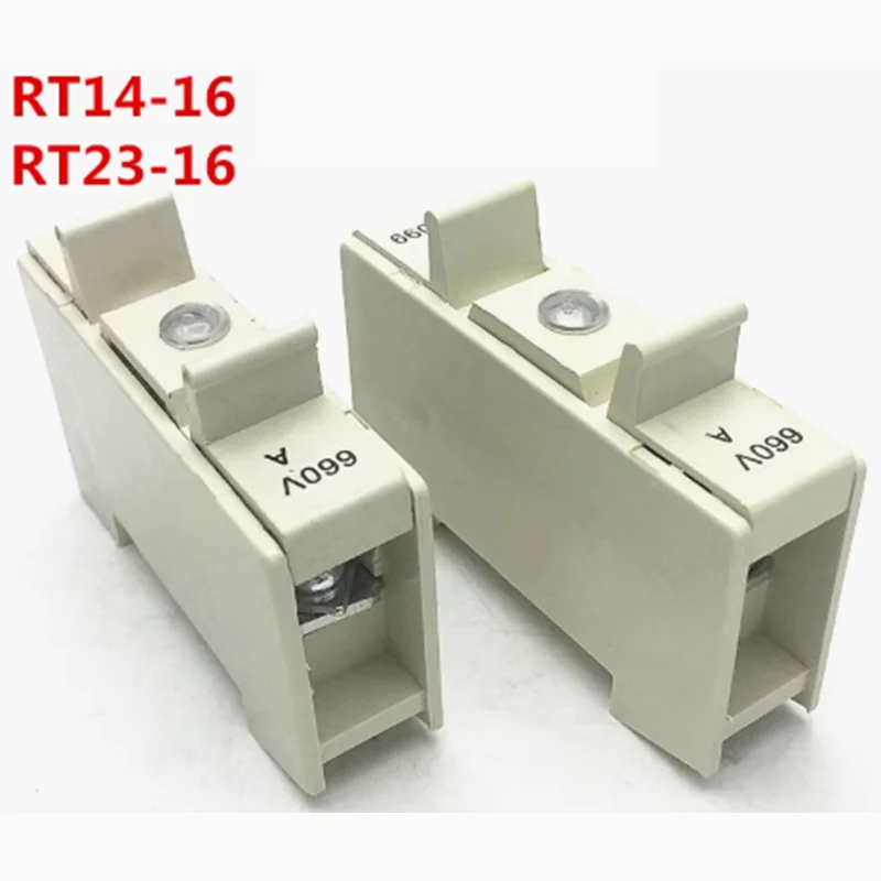 With light Fuse base RT23-16 RT14 RT29 R014 FB14-16X 660V 8.5 * 31.5 8.5x31.5mm Fuse holder 16A