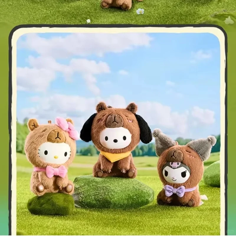 

Виниловая плюшевая слепая коробка серии Sanrio Capybara, модная кукла ручной работы в виде Будды, коллекционное украшение для девочек, модная игрушка