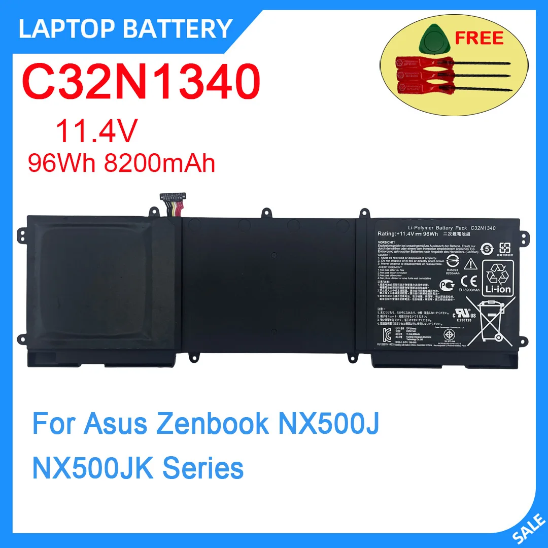 

High Quality C32N1340 11.4V 96Wh 8200mAh Laptop Battery For Asus Zenbook NX500J NX500JK Series