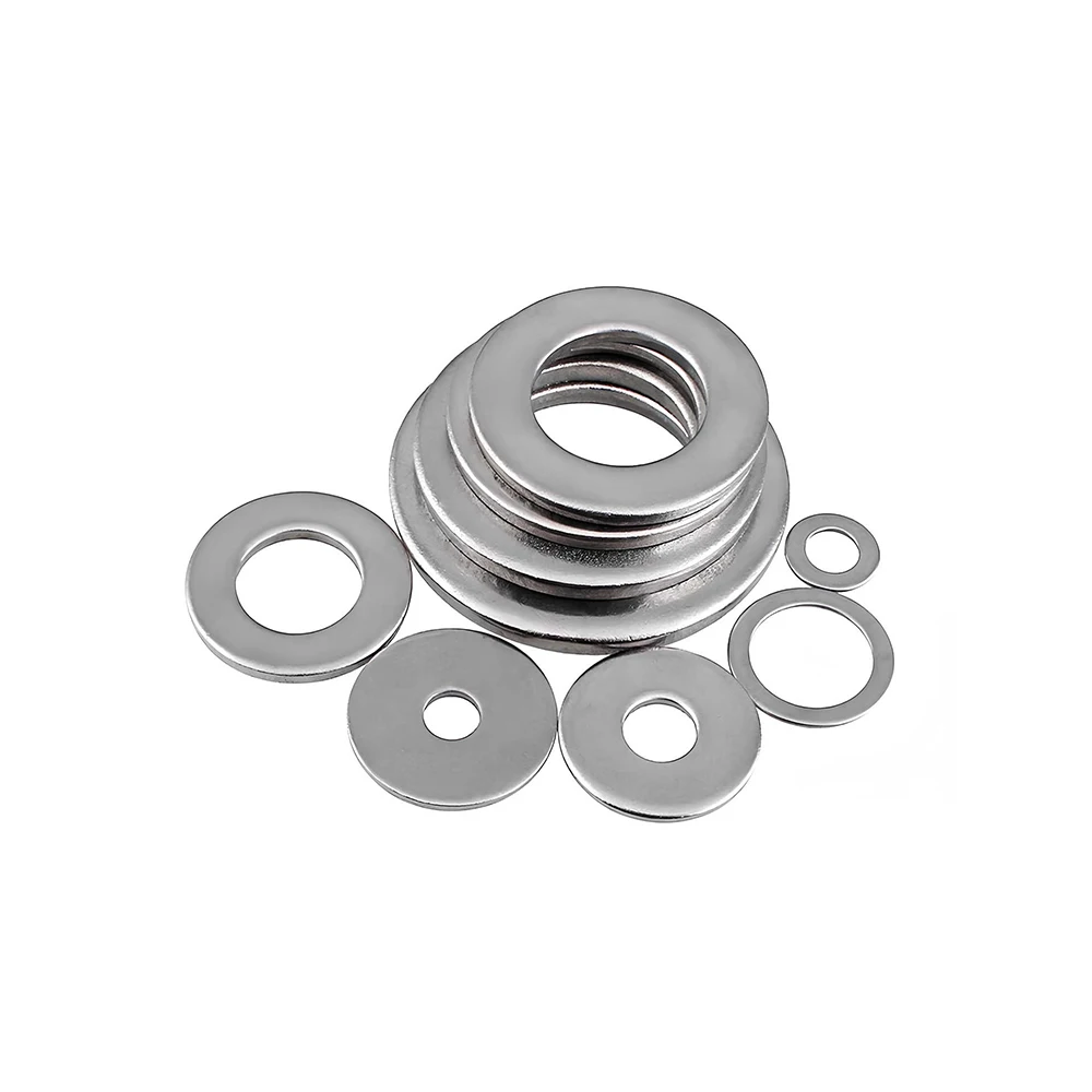 Large Sealing Flat Washer M1.6 M2 M2.5 M3 M4 M5 304 Stainless Steel Over Wider Flat Washer Gasket OD 4/5/6/7/8/9-40mm