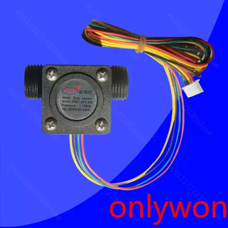 FSH1‑DT1‑800 High Precision Water Flow Sensor with Temperature Detection Hall Effect Flow Meter for Water Heater Water Dispenser
