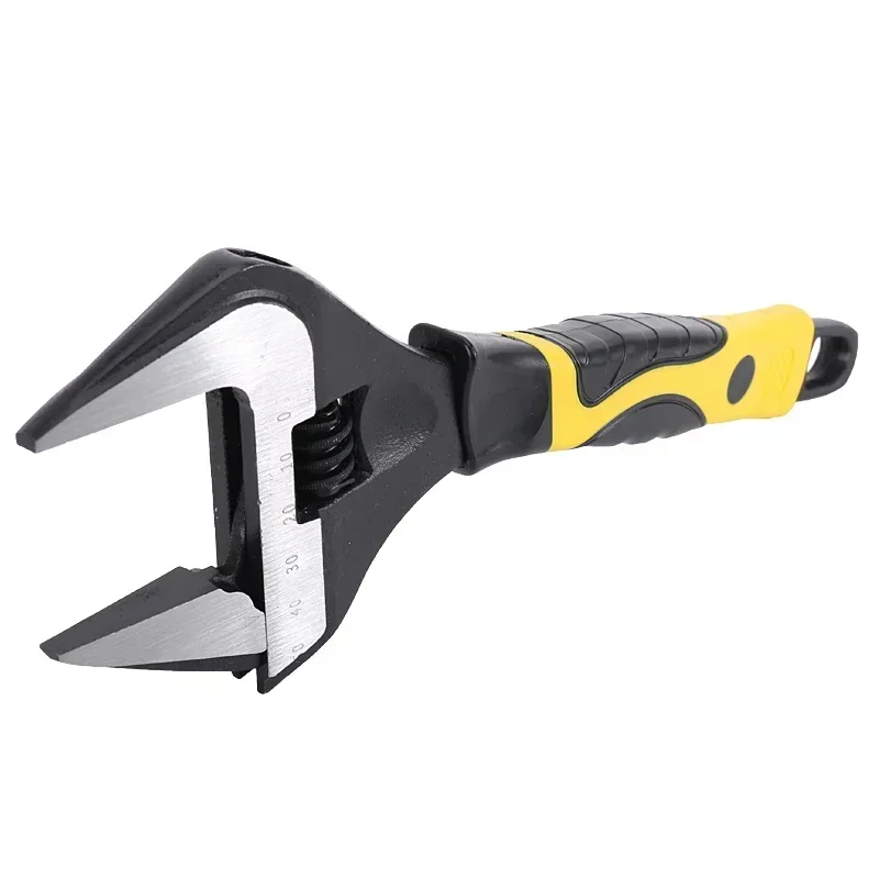 

6/8/10/12 Inch Adjustable Wrench Universal Spanners Black Rubber Non-slip Handle Multifunction Auto Mechanic Maintenance Tools