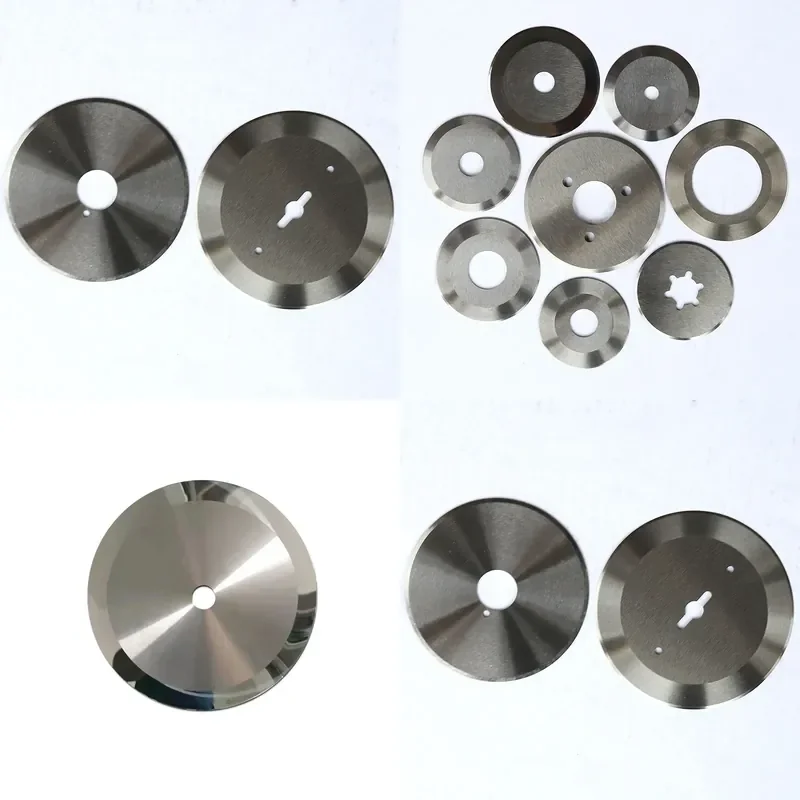 Cloth cutting round blade steel paper cutting flat round blade Cloth slitting round blade Single edge double edge