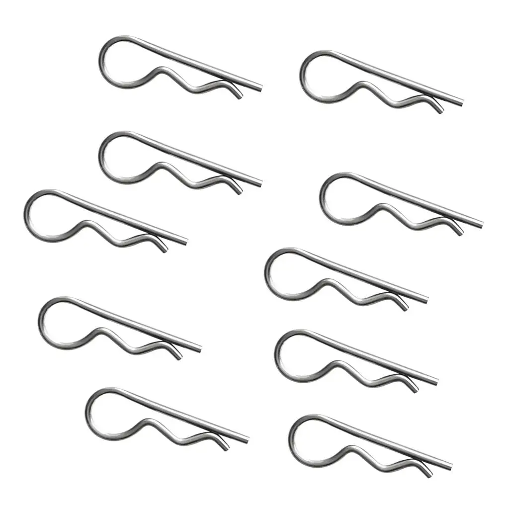 Stainless R Clips 2.5x60mm Split Pins Spring Clip Rust Resistant Fastener for Marine Boat Trailer
