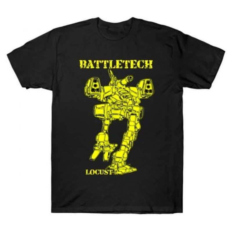

Locust Mechwarrior MWO Mech Combat RPG Gift t shirt for gamer Battletech Graphic clothes Short sleeve All size tops