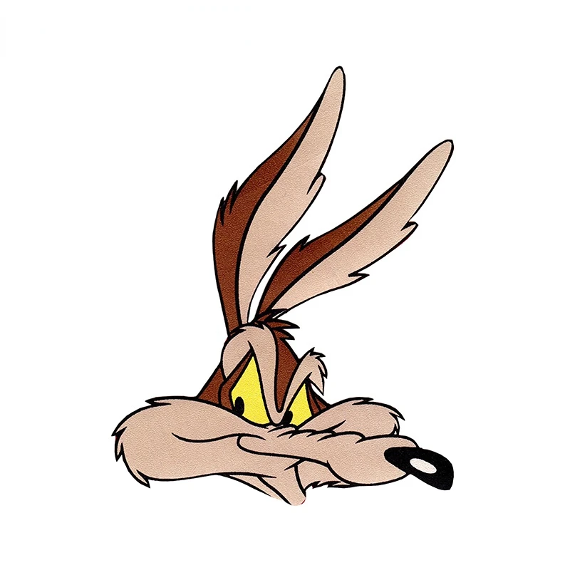 Wile E. Coyote Roadrunner Funny Sticker for Bicycle Van Laptop Motorcycle Wall Car Window Glass Off-road Decal Customizable