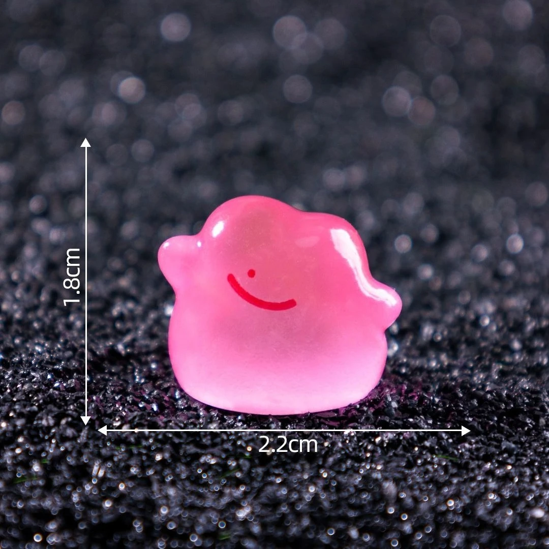 Pokemon Luminous Mini Figurines Cute Glow in Dark Cartoon Charms DIY Resin Accessories Mini Landscape Halloween Decor view 5