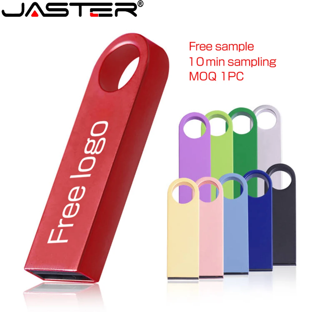 JASTER Colorful USB Flash Drive 128GB Free Custom Logo Pen Drive 64GB High Speed Memory Stick 32GB U Disk 16GB Creative Gift