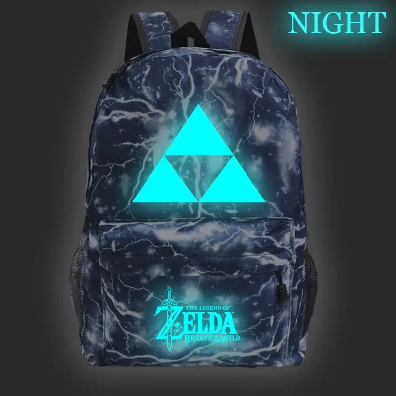 Game The Legend of Zeldaes Backpack Luminous Glowing School Bag for Teenagers Unisex Schoolyard Laptop Mochila Travel Casual Bag