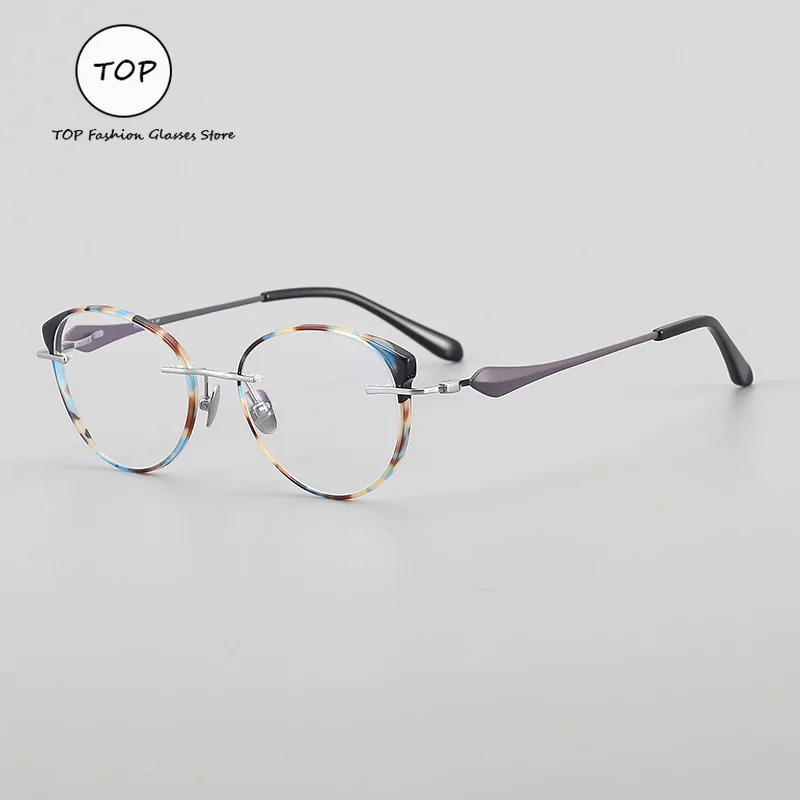 Innovative Detachable Loop Line Frameless Mirror Men Reading Myopia Presbyopia Frame Trendy Fashion Women Oval Cat Eyebrow Frame