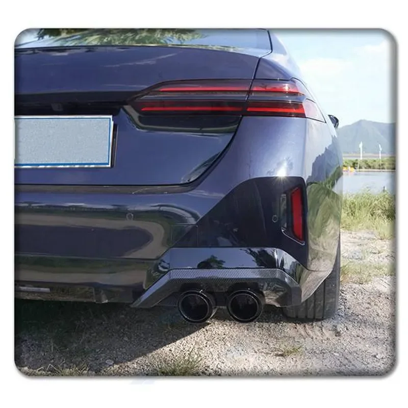 ABS Car Rear Lip Spoiler Exhaust Pipe Tail Throat Cover Trim Kit Universal Auto Body Styling Accessories Black Silver Red