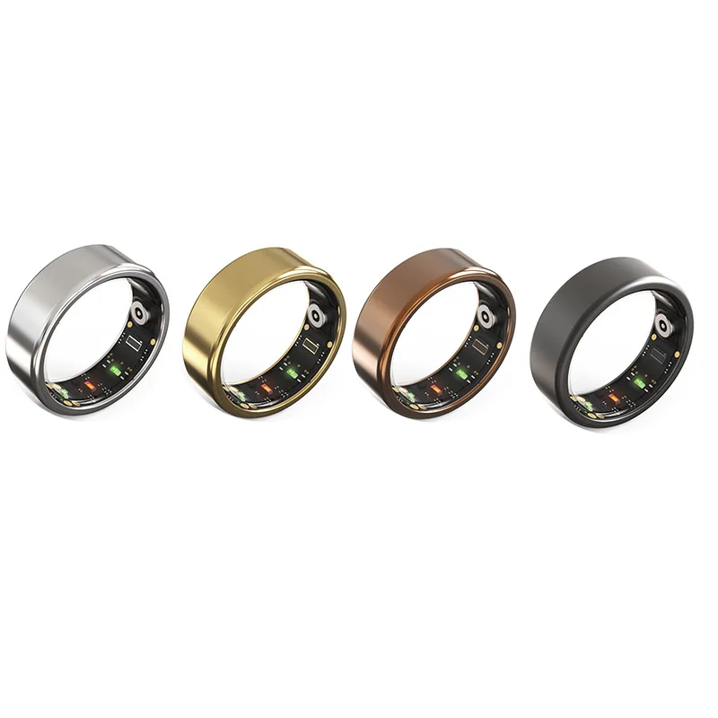 Innovative Electronics Smart Ring With Blood Oxygen Heart Rate Monitoring Pedometer Calorie Body Temperature Detection