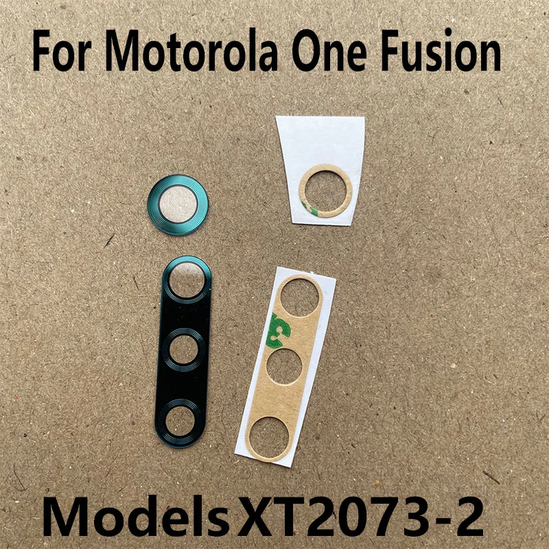 Back Camera Lens Glass For Motorola One Fusion Rear Camera Lens With Glue Adhesive Replacement XT2073-2