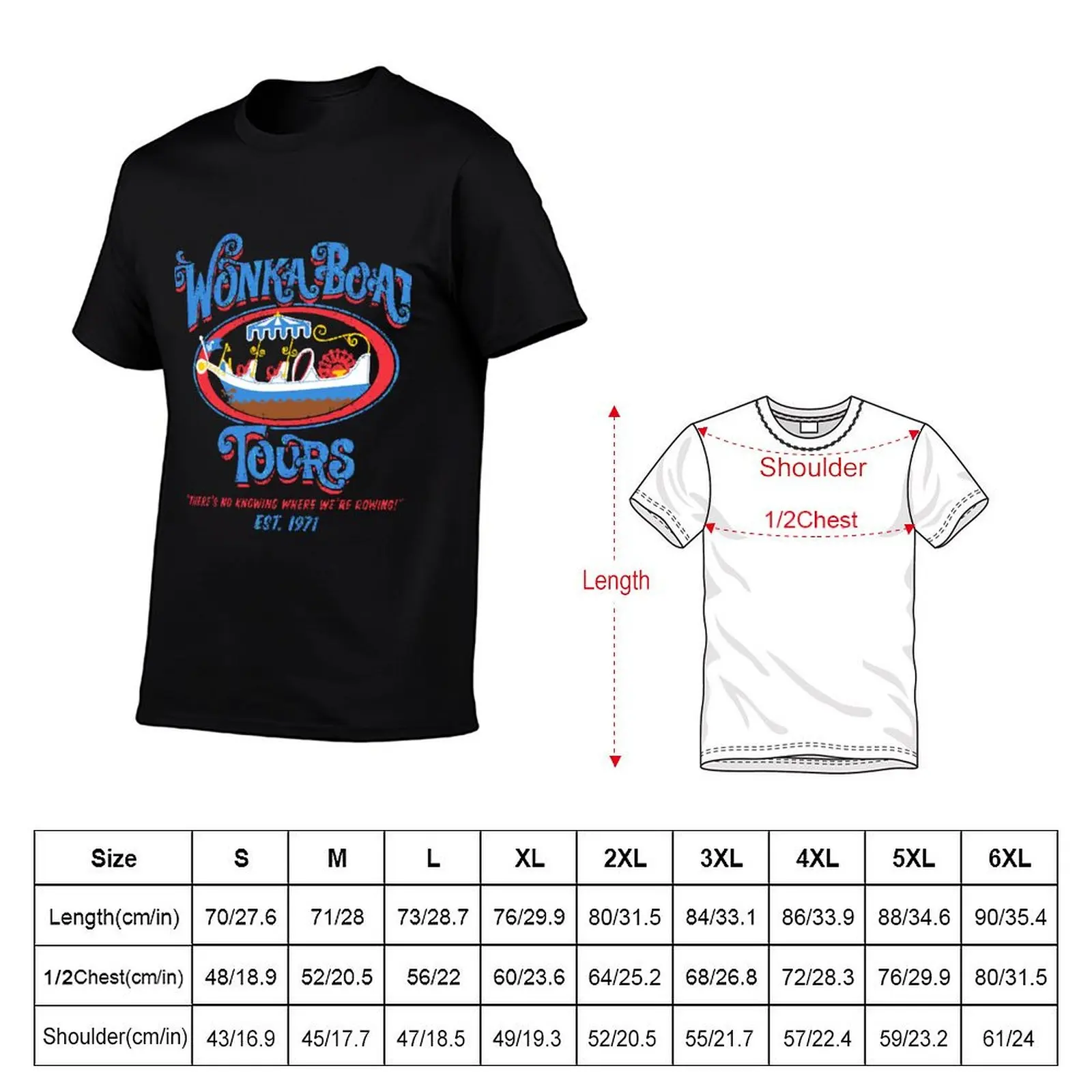 Chocolate Factory Boat Tours T-Shirt Casual Fashion Short Sleeve Cotton T-Shirt