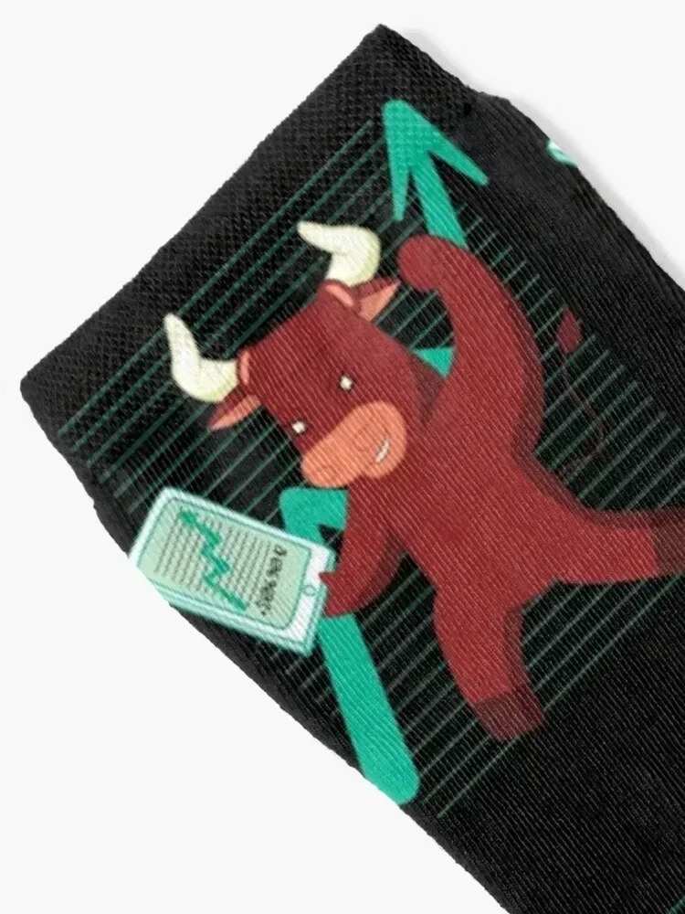 Stock exchange | Shares | Bull | bull Socks heated luxe ankle happy Women's Socks Men's