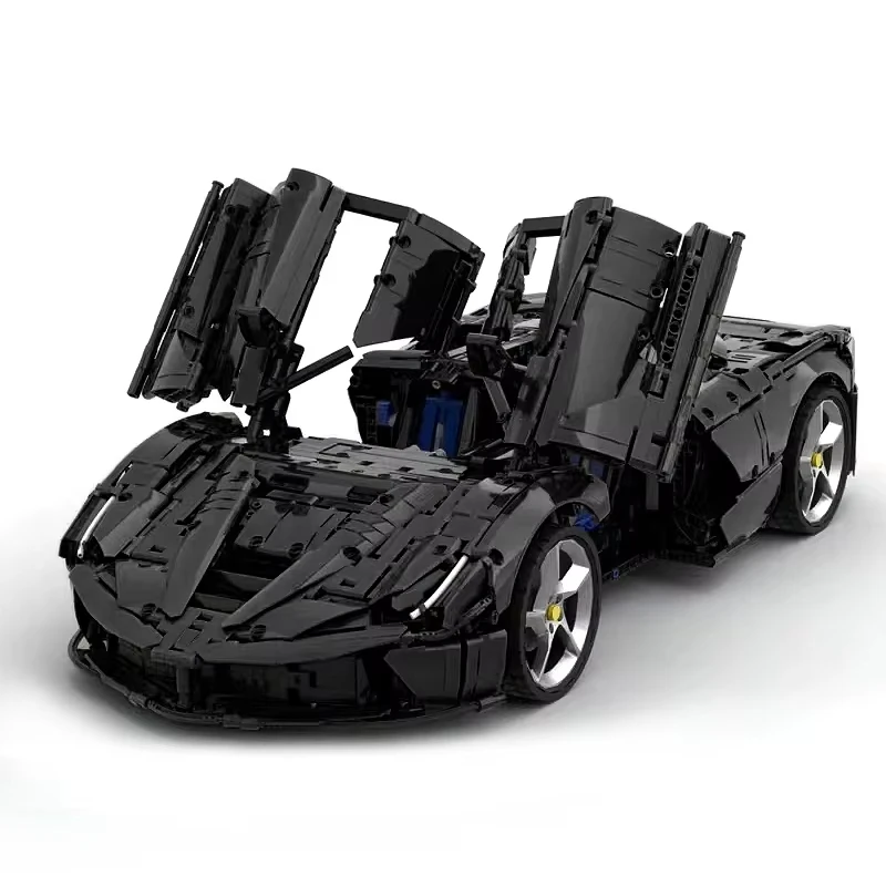 MOC High-Tech Black SP3 Sports Car Kit 42143 Buidling Blocks Speed Vehicle Bricks Education Assembly Children Toy Christmas Gift