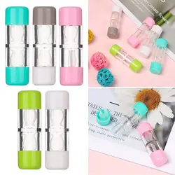 New Fashion Bottle Tube Candy Color Contact Lens Case Travel Glasses Lenses Box For Unisex Eyes Care Kit Holder Container