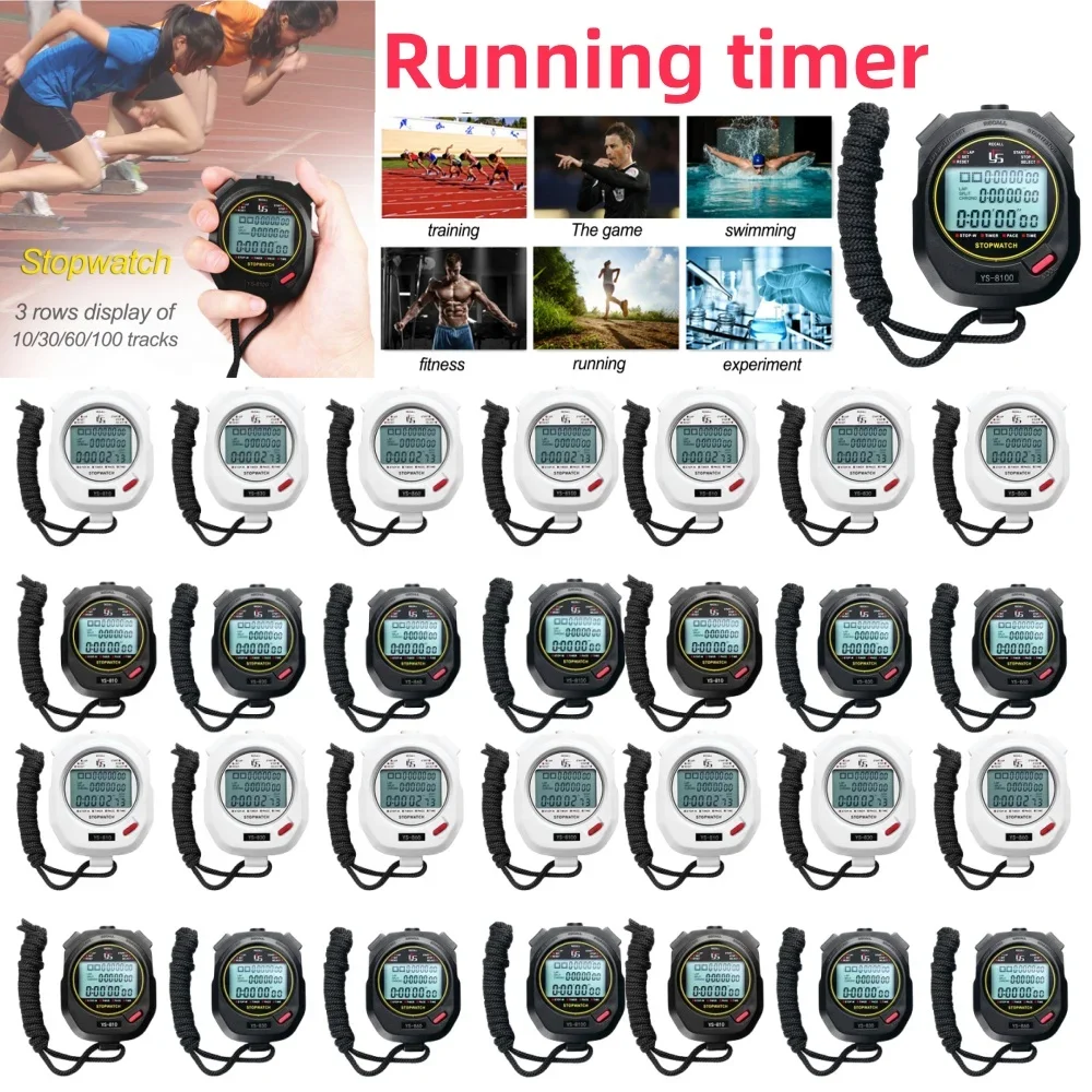 20-1Pcs Professional Digital Stopwatch Timer Multifuction Portable Outdoor Sports Running Training Timer Chronograph Stop Watch