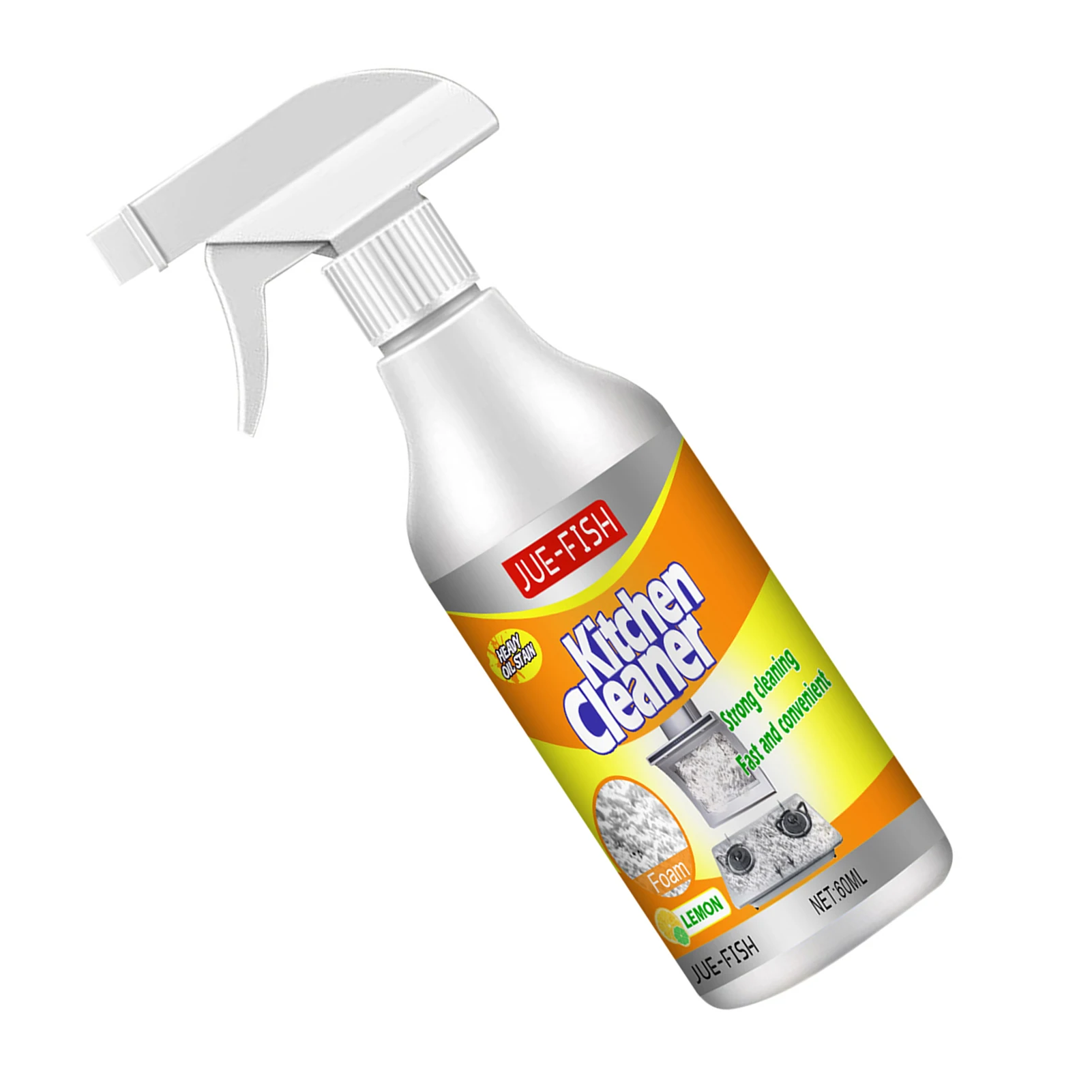 Kitchen Foam Cleaner Spray Dissolve Grease & Oil Stains 30/50/100ml Cleaner for Kitchenware