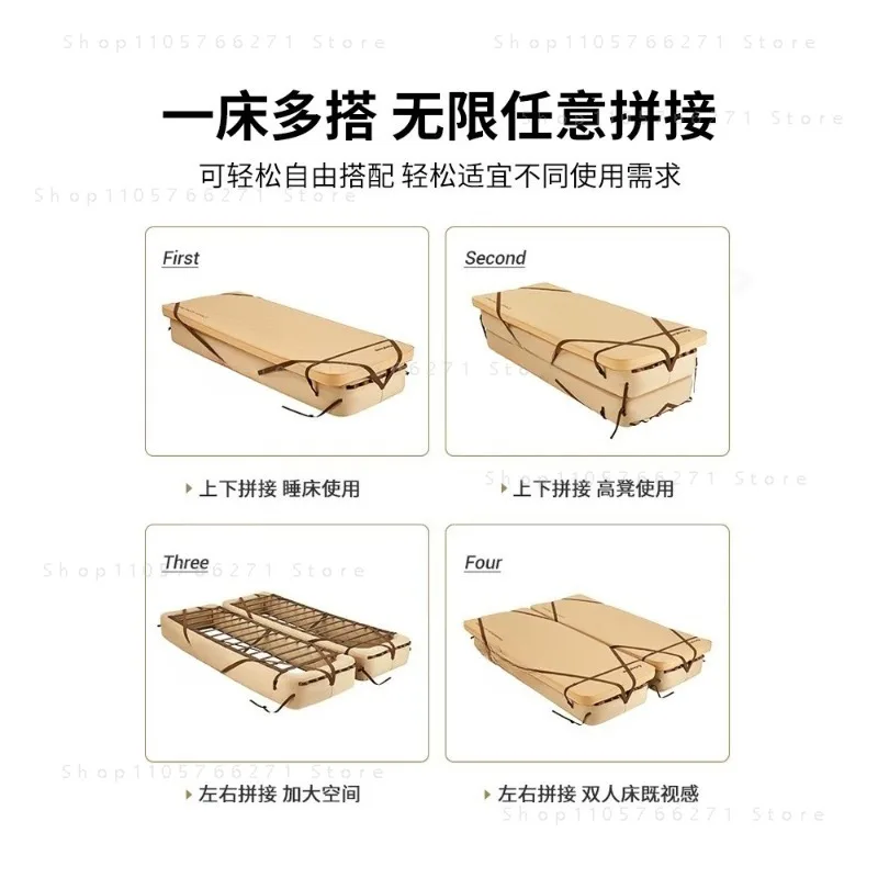 Foldable Camping Cot Bed Frame   Waterproof Air Mattress Stand with Quick Inflation Deflation