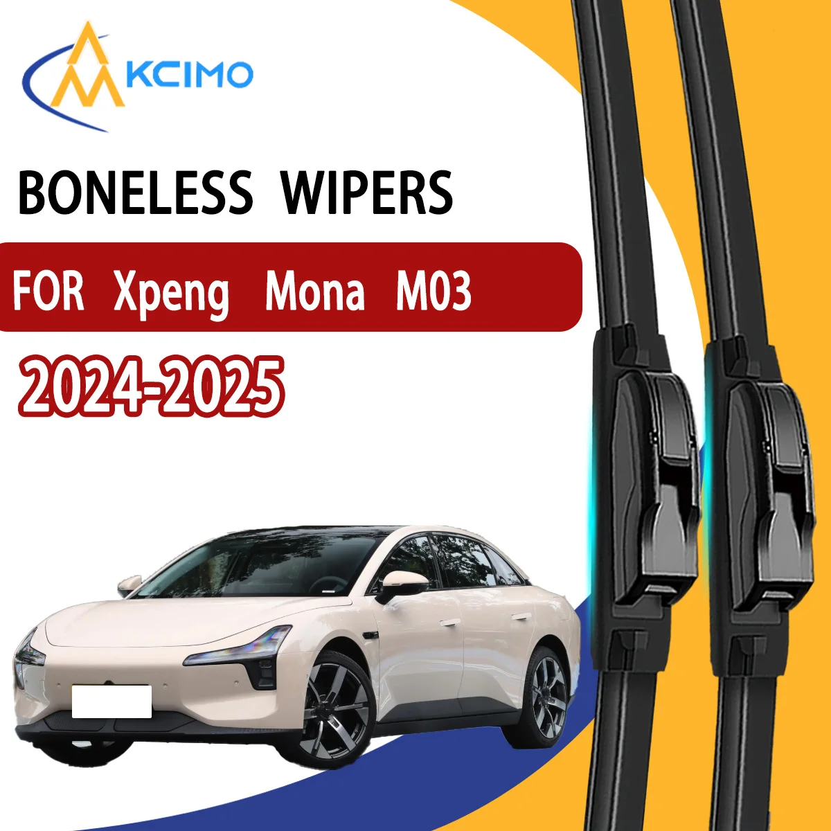 

2Pcs Front Windshield Wiper Blades For Xpeng Mona M03 2024-2025 Windscreen Window Car Accessories