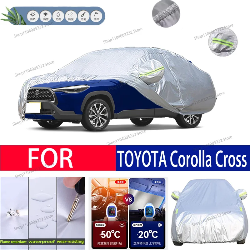 

For TOYOTA Corolla Cross Car clothing sun protection snow prevention antifreeze car protective cover auto cover