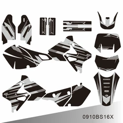 Full Graphics Decals Stickers Motorcycle Background Custom Number Name For SUZUKI DRZ400 SM S E DRZ 400 SM S E 2000-2020