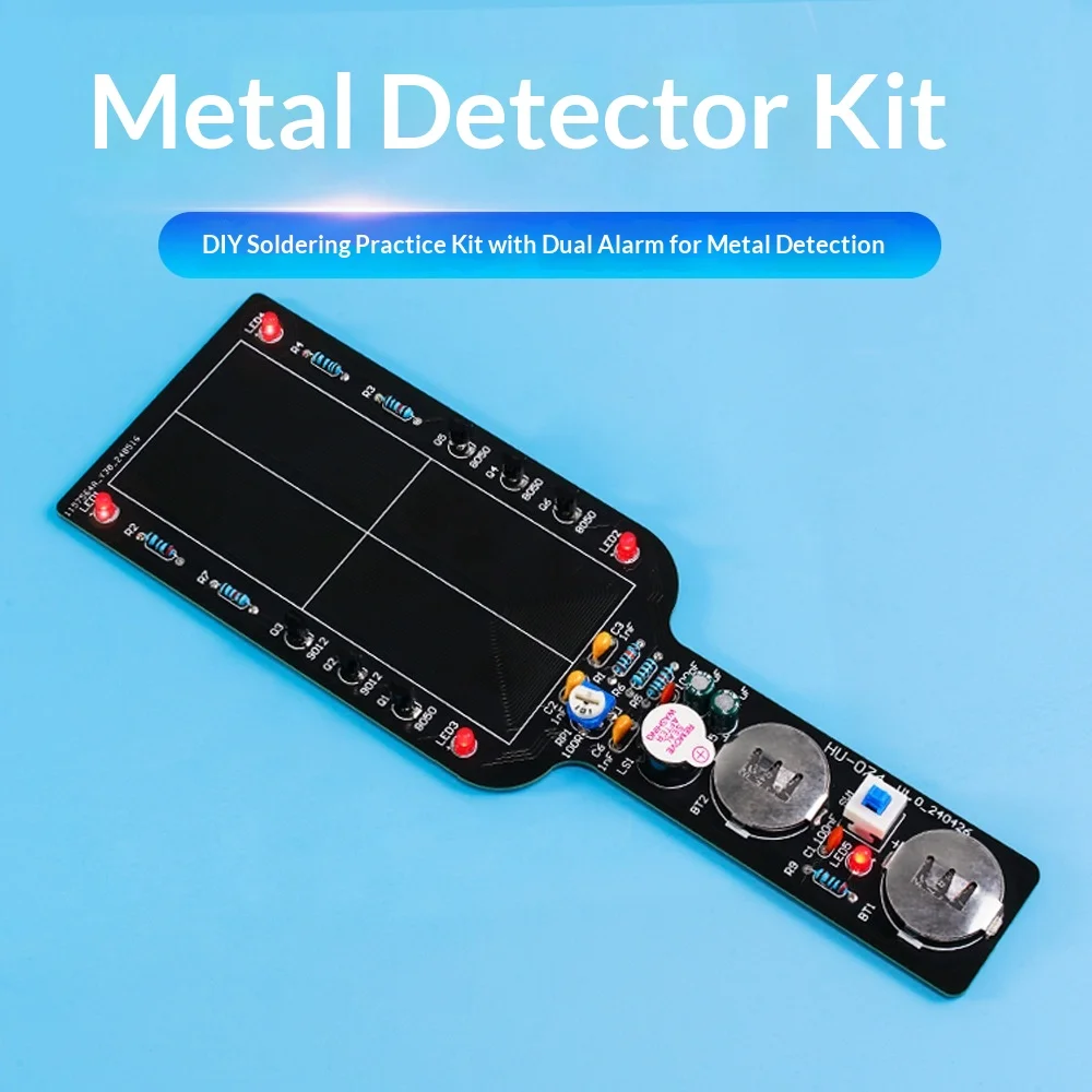 Metal Detector Electronic Diy Kit - Simple Metal Detector Parts, Circuit Board Assembly, Soldering Practice