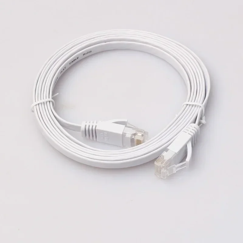 15m CAT6 Flat Ethernet Cable RJ45 Lan Cable Networking Ethernet Patch Cord CAT 6 Network Cable for Computer Router Laptop