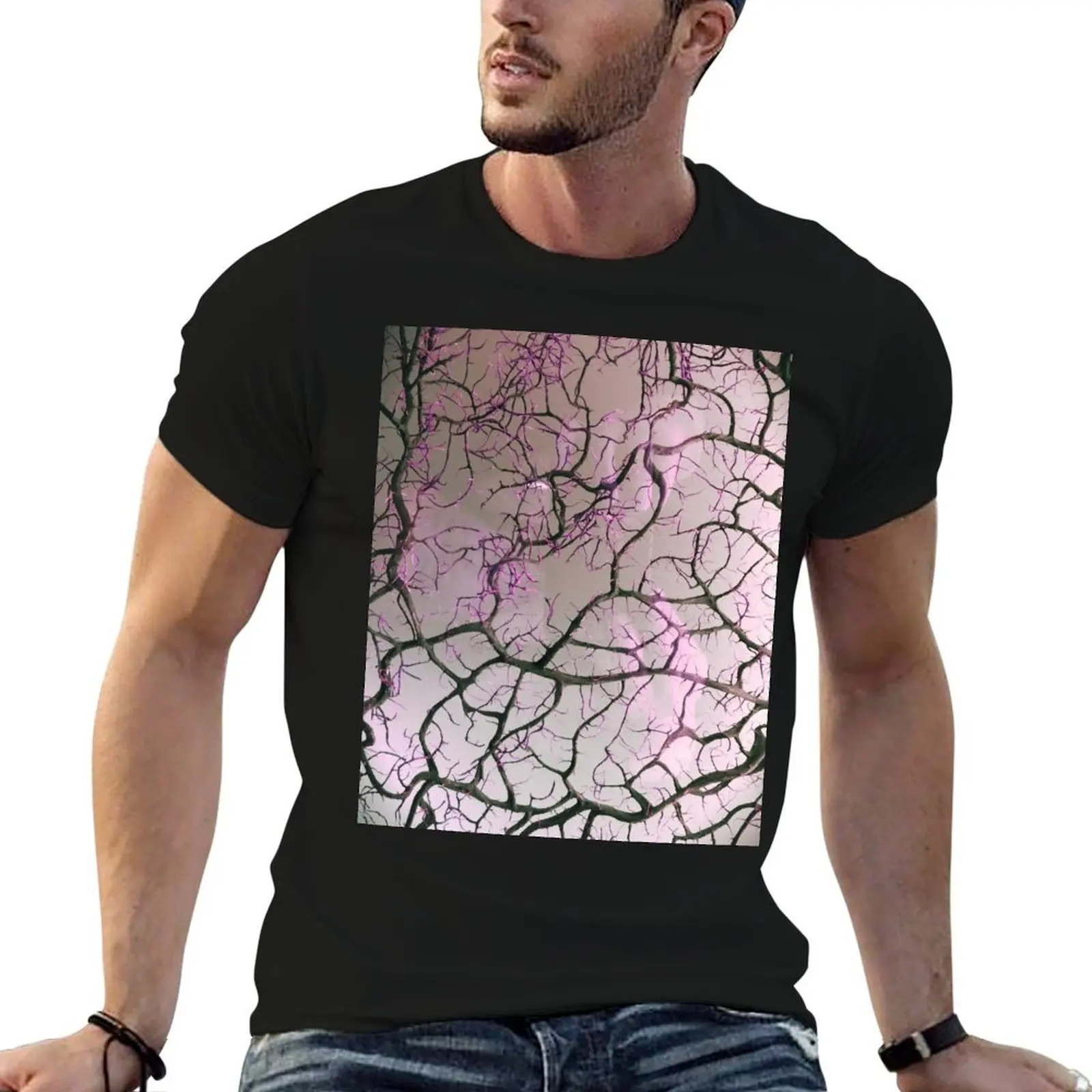 Thorny Pink T-Shirt kawaii clothes customs oversized graphic tee workout shirts for men