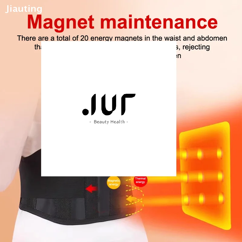 

Регулируемый магнитный поясной ремень для терапии спины для женщин и мужчин, массажная стальная пластина, поддерживающая защита, самонагревающийся массажерный ремень