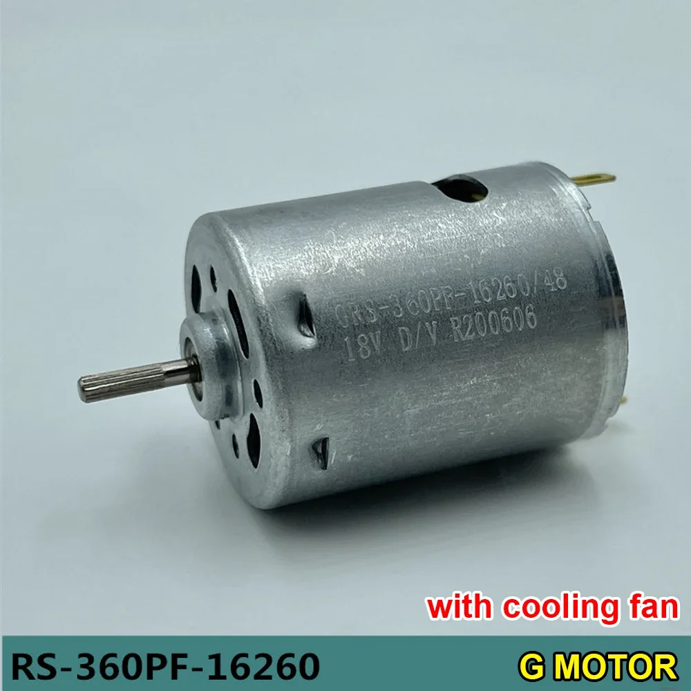 Mini RS-360 Electric DC Motor DC 6V-18V 9700RPM Carbon Brush Embossed Shaft with Cooling Fan Drill Tool Home Appliance Motor