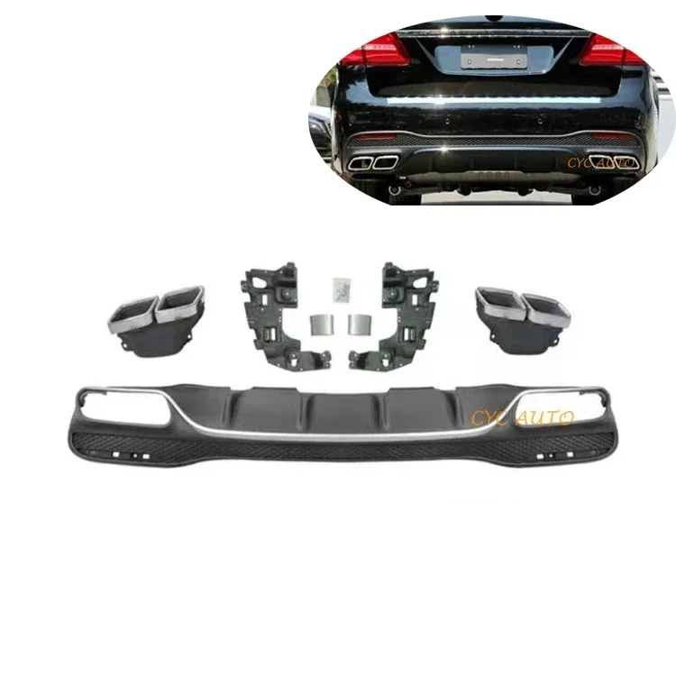Hot sales Rear Bumper Lip Upgrade GLS 63 AMG Look Rear Diffuser For Mercedes Benz GLS Class X166 Rear Bumper Lip